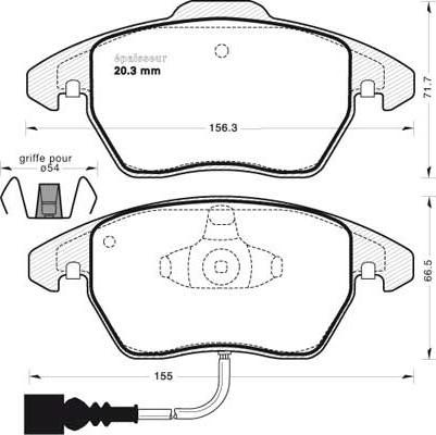 MGA 948 - Kit pastiglie freno, Freno a disco autozon.pro