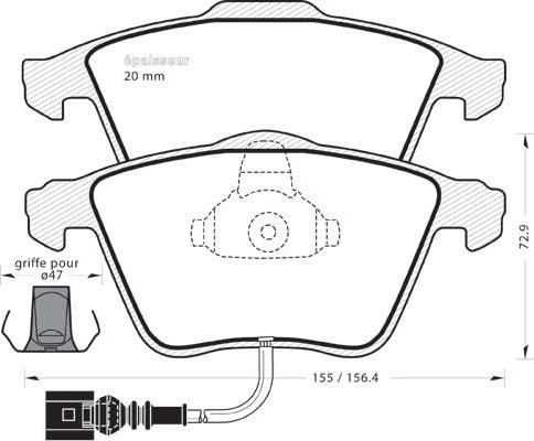 ATE 607227 - Kit pastiglie freno, Freno a disco autozon.pro