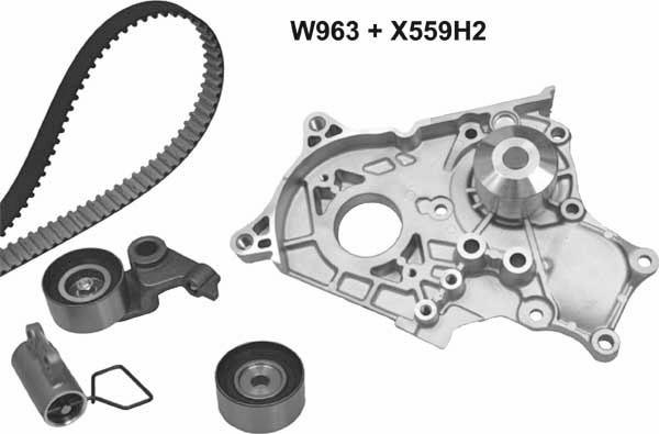 MGA 963K1 - Pompa acqua + Kit cinghie dentate autozon.pro