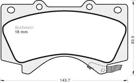 MGA 962 - Kit pastiglie freno, Freno a disco autozon.pro