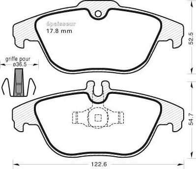 MGA 916 - Kit pastiglie freno, Freno a disco autozon.pro