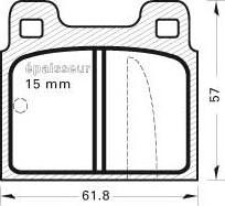 BENDIX 571230 - Kit pastiglie freno, Freno a disco autozon.pro