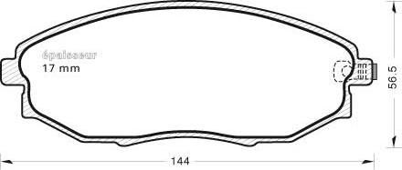 MGA 989 - Kit pastiglie freno, Freno a disco autozon.pro