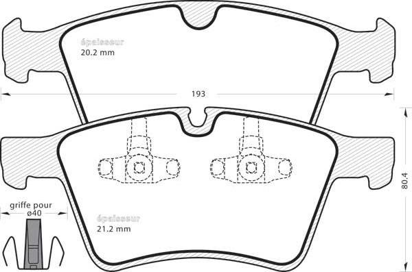 MGA 984 - Kit pastiglie freno, Freno a disco autozon.pro