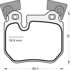 MGA 986 - Kit pastiglie freno, Freno a disco autozon.pro