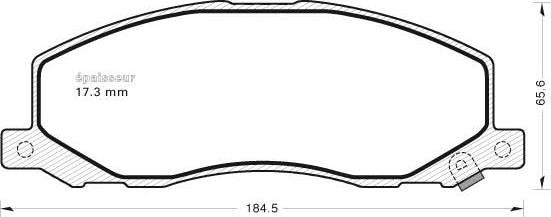 MGA 987 - Kit pastiglie freno, Freno a disco autozon.pro