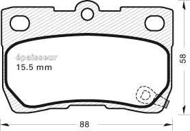 Valeo 670888 - Kit pastiglie freno, Freno a disco autozon.pro