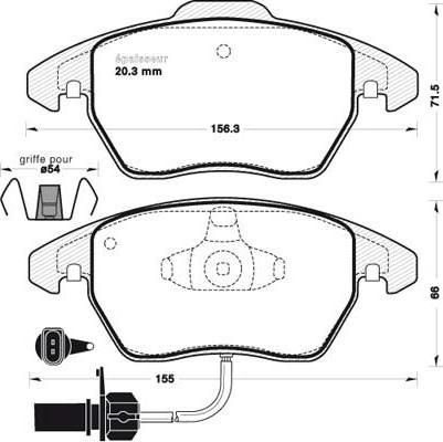 MGA 931 - Kit pastiglie freno, Freno a disco autozon.pro