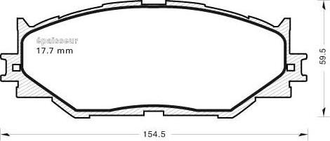 MGA 933 - Kit pastiglie freno, Freno a disco autozon.pro