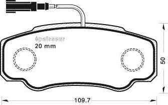 MGA 937 - Kit pastiglie freno, Freno a disco autozon.pro