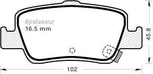 MGA 925 - Kit pastiglie freno, Freno a disco autozon.pro