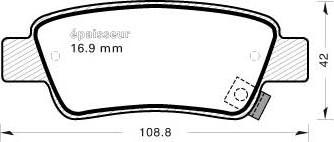 MGA 921 - Kit pastiglie freno, Freno a disco autozon.pro