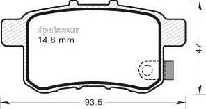 MGA 979 - Kit pastiglie freno, Freno a disco autozon.pro