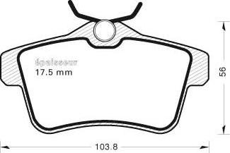 MGA 975 - Kit pastiglie freno, Freno a disco autozon.pro