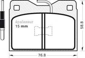 MGA 97 - Kit pastiglie freno, Freno a disco autozon.pro