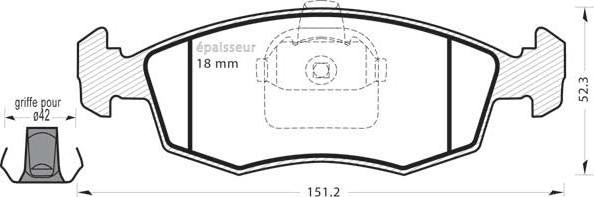 MGA 490 - Kit pastiglie freno, Freno a disco autozon.pro