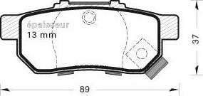 MGA 492 - Kit pastiglie freno, Freno a disco autozon.pro