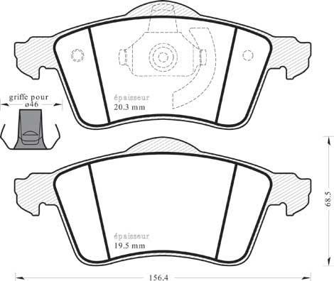 Spidan 32800 - Kit pastiglie freno, Freno a disco autozon.pro