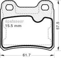 MGA 409 - Kit pastiglie freno, Freno a disco autozon.pro