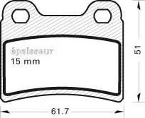 MGA 401 - Kit pastiglie freno, Freno a disco autozon.pro