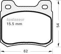 MGA 408 - Kit pastiglie freno, Freno a disco autozon.pro