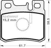 ABEX T6567 - Kit pastiglie freno, Freno a disco autozon.pro