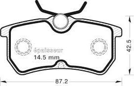 MGA 481 - Kit pastiglie freno, Freno a disco autozon.pro