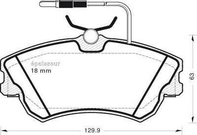 ATE 602735 - Kit pastiglie freno, Freno a disco autozon.pro