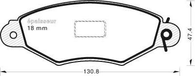 MGA 426 - Kit pastiglie freno, Freno a disco autozon.pro