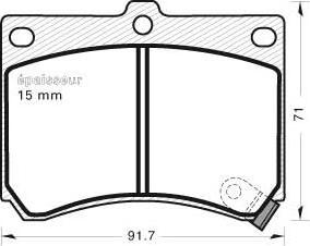 MGA 421 - Kit pastiglie freno, Freno a disco autozon.pro