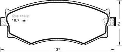 MGA 422 - Kit pastiglie freno, Freno a disco autozon.pro