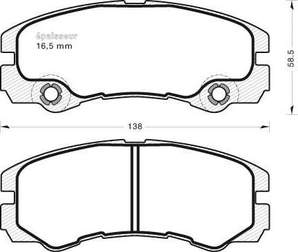 BOSCH 986424760 - Kit pastiglie freno, Freno a disco autozon.pro