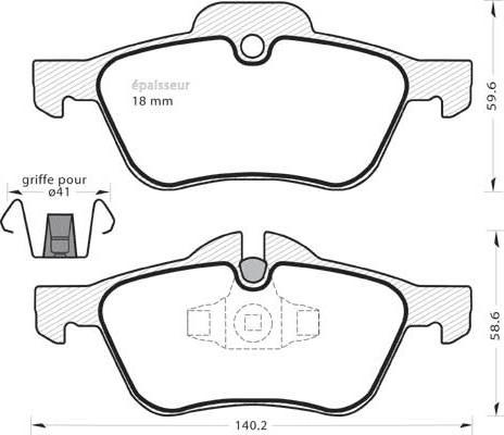 MGA 567 - Kit pastiglie freno, Freno a disco autozon.pro