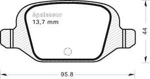 MGA 509 - Kit pastiglie freno, Freno a disco autozon.pro