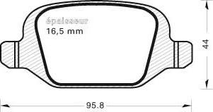 MGA 510 - Kit pastiglie freno, Freno a disco autozon.pro