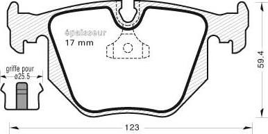 ACDelco AC661481D - Kit pastiglie freno, Freno a disco autozon.pro