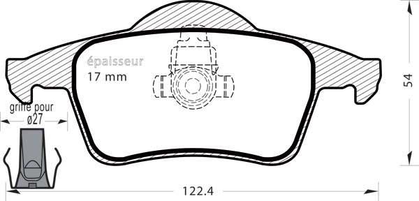 MGA 538 - Kit pastiglie freno, Freno a disco autozon.pro