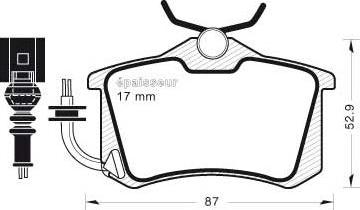 MGA 574 - Kit pastiglie freno, Freno a disco autozon.pro