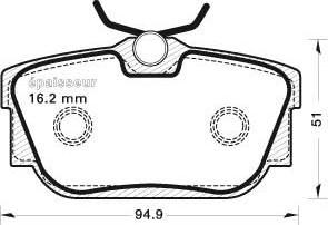 MGA 640 - Kit pastiglie freno, Freno a disco autozon.pro