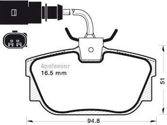 VEMA K629201 - Kit pastiglie freno, Freno a disco autozon.pro