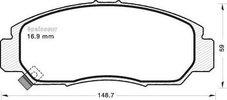 MGA 635 - Kit pastiglie freno, Freno a disco autozon.pro