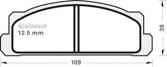 FTE BL1116A2 - Kit pastiglie freno, Freno a disco autozon.pro