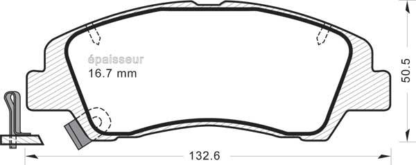 MGA 1414 - Kit pastiglie freno, Freno a disco autozon.pro