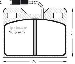 FTE BL1181A2 - Kit pastiglie freno, Freno a disco autozon.pro