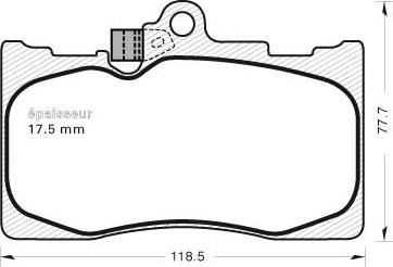 MGA 1099 - Kit pastiglie freno, Freno a disco autozon.pro