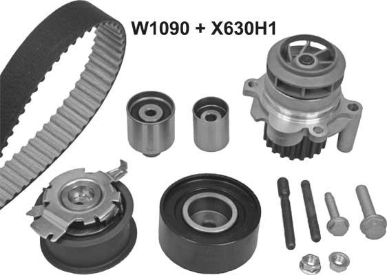 MGA 1090K1 - Pompa acqua + Kit cinghie dentate autozon.pro