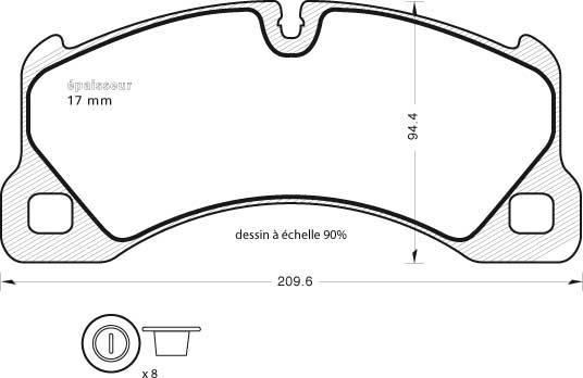 ATE 604895 - Kit pastiglie freno, Freno a disco autozon.pro