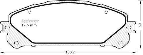 MGA 1047 - Kit pastiglie freno, Freno a disco autozon.pro