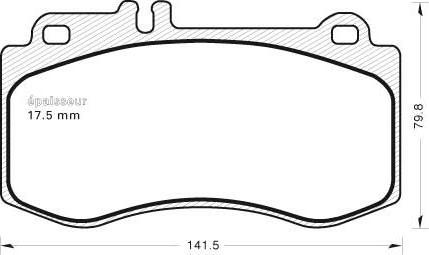 MGA 1003 - Kit pastiglie freno, Freno a disco autozon.pro