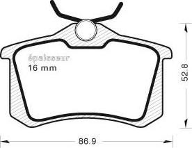 MGA 1007 - Kit pastiglie freno, Freno a disco autozon.pro